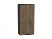 Шкаф верхний с 1-ой дверцей Флэт 920*450*318 Brown Casella Oak 2S / Graphite