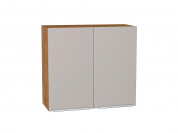 Шкаф верхний с 2-мя дверцами Фьюжн 716*800*320 Clay Silk / Дуб Вотан