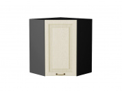 Шкаф верхний угловой Ницца 716*600*600 Дуб крем / Graphite