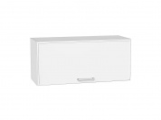Шкаф верхний горизонтальный Квадро 358*800*321 Белый / Белый