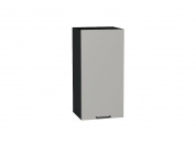 Шкаф верхний с 1-ой дверцей Флэт 716*350*318 Light Grey In 2S / Graphite
