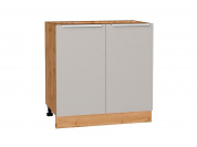 Шкаф нижний с 2-мя дверцами Фьюжн 816*800*480 Clay Silk / Дуб Вотан