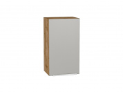 Шкаф верхний с 1-ой дверцей Фьюжн 716*400*320 Silky Light Grey / Дуб Вотан