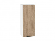 Шкаф верхний с 1-ой дверцей Флэт 920*350*318 Natural Casella Oak 2S / Белый