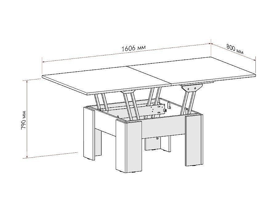Стол-трансформер своими руками: чертежи и размеры круглого, журнально-обеденного стола