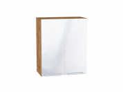 Шкаф верхний с 2-мя дверцами Фьюжн 716*600*320 Angel / Дуб Вотан