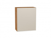 Шкаф верхний с 1-ой дверцей Фьюжн 716*600*320 Cream Silk / Дуб Вотан