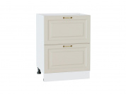 Шкаф нижний с 2-мя ящиками Ницца 816*600*478 Агат / Белый