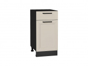 Шкаф нижний с 1-ой дверцей и ящиком Нео 816*400*478 Cream Silk / Graphite