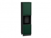 Шкаф пенал с 2-мя дверцами под технику Дублин 2336*600*574 Special Green / Graphite