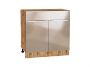 Шкаф нижний с 2-мя дверцами и ящиком Фьюжн 816*800*480 Gallant / Дуб Вотан