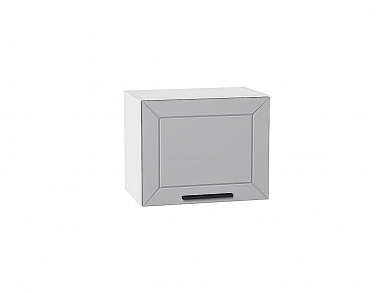 Шкаф верхний горизонтальный Глетчер 358*450*318 Гейнсборо Силк / Белый