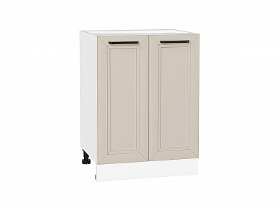 Шкаф нижний с 2-мя дверцами Нео 816*600*480 Cream Silk / Белый