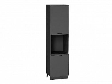 Шкаф пенал с 2-мя дверцами под технику Фрейм 2336*600*580 Stormy Silk / Graphite