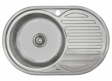 Мойка врезная Vivat 775016/0,6 1Ч1К (левая) 160*770*500 Глянец