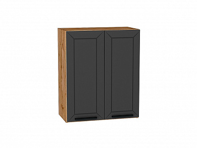 Шкаф верхний с 2-мя дверцами Глетчер 716*600*318 Маренго Силк / Дуб Вотан