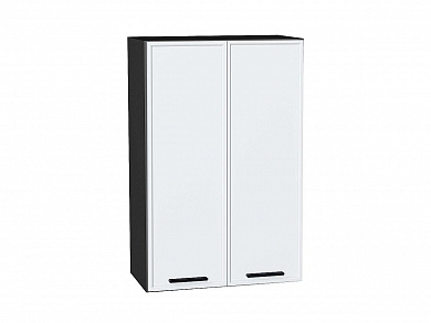Шкаф верхний с 2-мя дверцами Фрейм 920*600*324 White Silk / Graphite