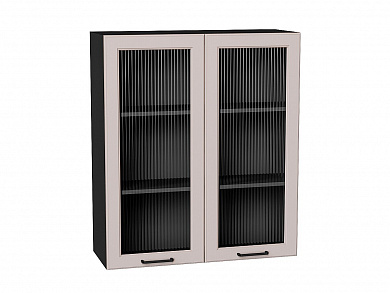 Шкаф верхний с 2-мя остекленными дверцами Барселона 920*800*324 Кашемир / Graphite