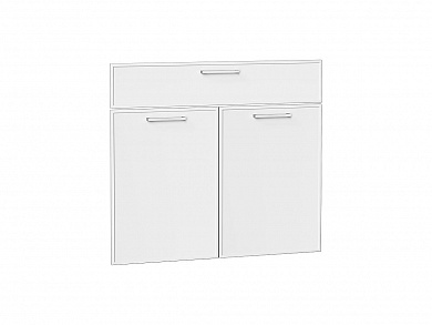 Комплект фасадов Квадро для каркаса Ф-51М Н801М 708*792*19 Белый