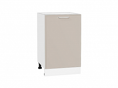Шкаф нижний с 1-ой дверцей Квадро 816*500*481 Кашемир / Белый