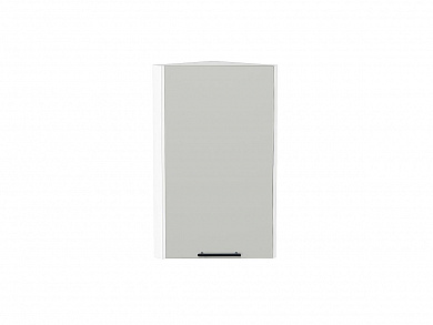 Шкаф верхний торцевой Лайт 716*300*304 Special Grey / Белый
