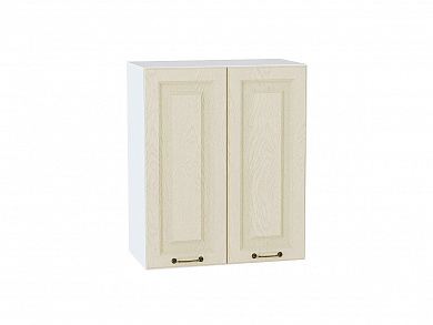 Шкаф верхний с 2-мя дверцами Ницца 716*600*318 Дуб крем / Белый