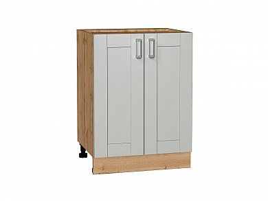 Шкаф нижний с 2-мя дверцами Лофт 816*600*480 Grey Silk / Дуб Вотан
