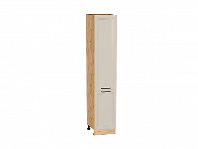 Шкаф пенал с 2-мя дверцами Нео 2132*400*576 Cream Silk / Дуб Вотан