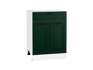 Шкаф нижний с 2-мя дверцами и ящиком Дублин 816*600*478 Special Green / Белый