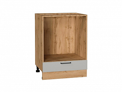 Шкаф нижний под духовку Флэт 816*600*476 Light Grey In 2S / Дуб Вотан