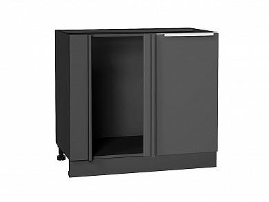 Шкаф нижний угловой Фьюжн 816*890*480 Stormy Silk / Graphite