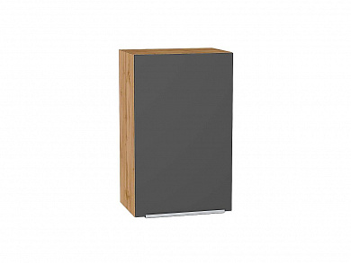 Шкаф верхний с 1-ой дверцей Фьюжн 716*450*320 Stormy Silk / Дуб Вотан