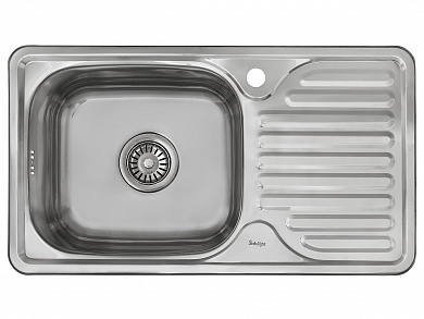 Мойка врезная 764218/0,6 1Ч1К (левая) 180*760*420 Глянец