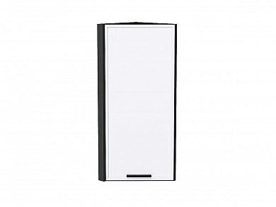 Шкаф верхний торцевой Фрейм 920*300*310 White Silk / Graphite