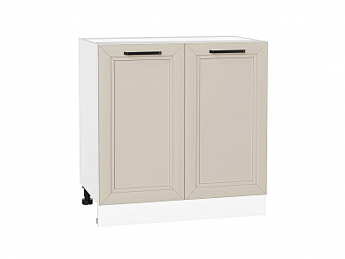Шкаф нижний с 2-мя дверцами Нео 816*800*480 Cream Silk / Белый