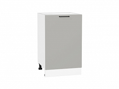 Шкаф нижний с 1-ой дверцей Флэт 816*500*478 Light Grey In 2S / Белый