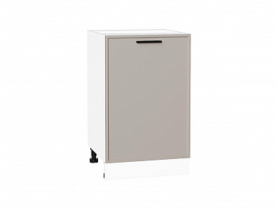 Шкаф нижний с 1-ой дверцей Фрейм 816*500*484 Clay Silk / Белый