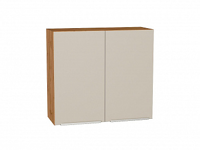 Шкаф верхний с 2-мя дверцами Фьюжн 716*800*320 Cream Silk / Дуб Вотан