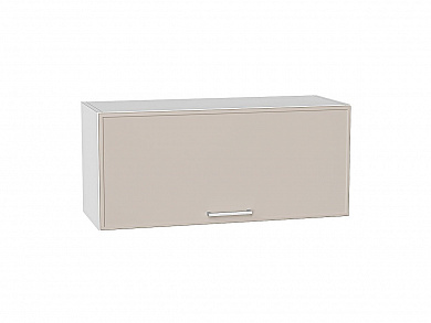 Шкаф верхний горизонтальный Квадро 358*800*321 Кашемир / Белый