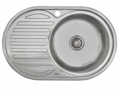 Мойка врезная Vivat 775016/0,6 1Ч1К (правая) 160*770*500 Глянец