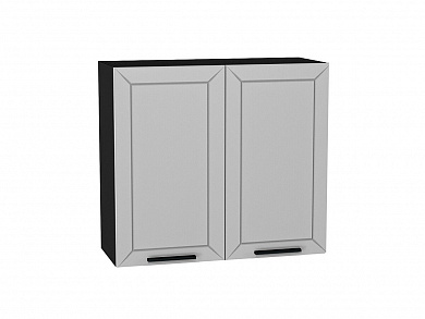 Шкаф верхний с 2-мя дверцами Глетчер 716*800*318 Гейнсборо Силк / Graphite