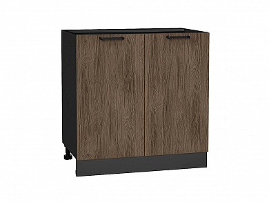 Шкаф нижний с 2-мя дверцами Флэт 816*800*478 Brown Casella Oak 2S / Graphite