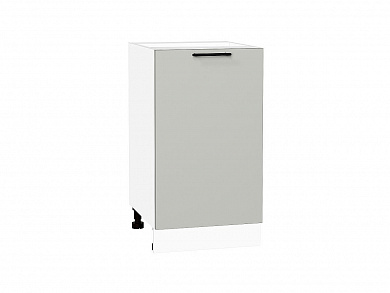 Шкаф нижний с 1-ой дверцей Лайт 816*450*478 Special Grey / Белый