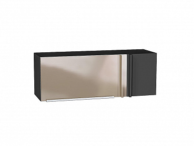 Шкаф верхний прямой угловой горизонтальный Фьюжн 358*1000*350 Gallant / Graphite