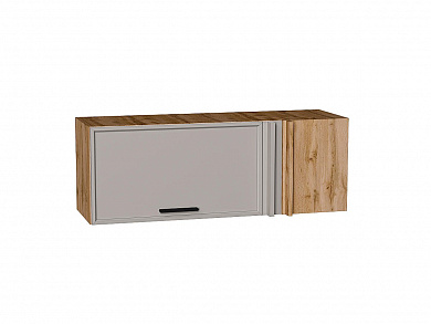 Шкаф верхний прямой угловой горизонтальный Фрейм 358*1000*350 Clay Silk / Дуб Вотан