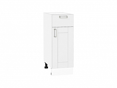 Шкаф нижний с 1-ой дверцей и ящиком Лофт 816*300*480 White Silk / Белый