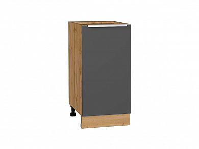 Шкаф нижний с 1-ой дверцей Фьюжн 816*400*480 Stormy Silk / Дуб Вотан