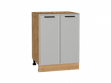 Шкаф нижний с 2-мя дверцами Фрейм 816*600*484 Grey Silk / Дуб Вотан