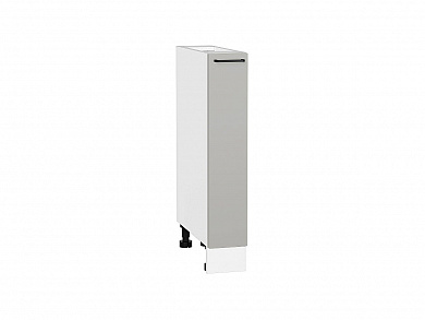 Шкаф нижний бутылочница Флэт 816*150*478 Light Grey In 2S / Белый