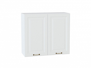 Шкаф верхний с 2-мя дверцами Ницца 716*800*318 Белый / Белый